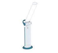 Daylight Twist 2 Go™ - Rechargeable & Portable Lamp with Easy Twist Shade (6,000K LED, 3 Brightness Levels, Up to 8Hrs Battery Life) - Perfect for Crafts, Reading, Work & Everyday Tasks (Teal/White)