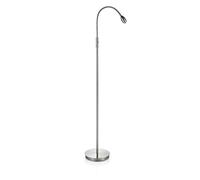 daylight24 Focus Adjustable Beam LED Floor Lamp, Metal, Brushed Nickel