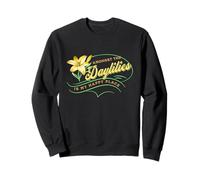 Daylily Lovers Happy Amongst Daylilies Garden Flowers Lovers Sweatshirt