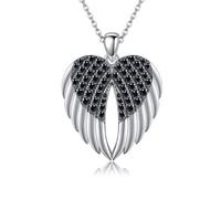 DAYLINLOVE Angel Wings Necklace 925 Sterling Silver Angle Wing Pendant Jewellery Gifts For Women Mother