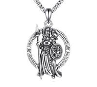 DAYLINLOVE Athena Necklace 925 Sterling Silver Greek Mythology Goddess Necklace Greek Jewelry Gifts for Women Men