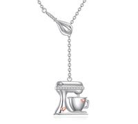 DAYLINLOVE Baker Gift for Women 925 Sterling Silver Baker Necklace Baking Jewelry Gifts for Bakers And Bake Lover
