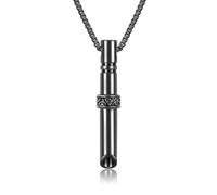 DAYLINLOVE Breathing Necklace S925 Sterling Silver Celtic Knot Breathing Necklace for Anxiety Relief Quit Smoking Tools Anxiety Jewelry Gift for Men Women