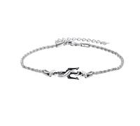 DAYLINLOVE Greek Poseidon Trident Bracelet 925 Sterling Silver Trident Spear Bracelets Mythology Jewellery Gifts for Women Men