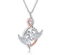 DAYLINLOVE Miscarriage Necklace 925 Sterling Silver Angel Heart Loss Of Pregnancy Memorial Necklace Miscarriage Gifts for Mothers