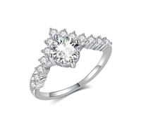 DAYLINLOVE Moissanite Engagement Wedding Ring 1CT D Color VVS1 Clarity 925 Sterling Silver Ideal Jewellery Gift For Women (7)