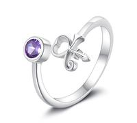DAYLINLOVE Prince Symbol Ring 925 Sterling Silver Adjustable Prince Symbol Jewelry Gifts for Women