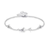 DAYLINLOVE Shark Bracelet S925 Sterling Silver Shark Tooth Bracelet Shark Jewelry Gift For Women Men