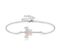 DAYLINLOVE Starfish/Wave/turtle/Butterfly/Evil eyes/Angel Wings/Moon/Dragonfly/Bread Dragon/Tennis/Anchor/Sloth/Star of David Braclet 925 Sterling Silver Braclet Anklet Jewelry Gifts for Women