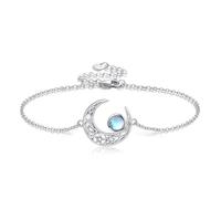 DAYLINLOVE Starfish/Wave/turtle/Butterfly/Evil eyes/Angel Wings/Moon/Dragonfly/Bread Dragon/Tennis/Anchor/Sloth/Star of David Braclet 925 Sterling Silver Braclet Anklet Jewelry Gifts for Women