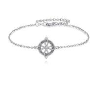 DAYLINLOVE Witches Knot Bracelet 925 Sterling Silver Celtic Trinity Knot Bracelet Wiccan Witch Jewelry Gifts for Women