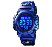 Dayllon Kids Digital Watch Outdoor Sports 50M Waterproof Electronic Watches Alarm Clock 12/24 H Stopwatch Calendar Boy Girl Wristwatch (Purple X(8-15 Year Old))