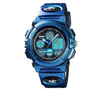 Dayllon Kids Digital Watch Outdoor Sports 50M Waterproof Electronic Watches Alarm Clock 12/24 H Stopwatch Calendar Boy Girl Wristwatch (Dazzle Blue)