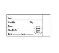 DayMark 51mmx 102mm Removable Food Prep Label, 500 Labels Per Roll