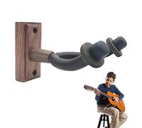 dayme Guitar Wall Hanger | Wooden Guitar Wall Hanger | Non-Slip Hardwood Wall Hooks for Guitar, Wooden Base for Ukulele, Bass, Acoustic Guitars, Guitar