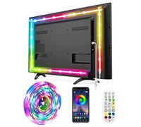 Daymeet TV Led Lights, 4M Led Strips Lights for TV Backlight RGB Color Changing Backlights for 32-75in TV, Sync with Music Bluetooth APP Control,Dreamcolor USB Strip Lights for Bedroom Room