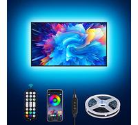 Daymeet TV Led Lights, Led Lights for TV Backlight 4M USB Lights Strip for 55-75 inch Monitor Behind Lighting RGB Color Changing Strip Light with Remote Music Sync APP Control