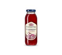 Daymer Bay - Cranberry Juice, Refreshingly Fruity, Natural Ingredients, Not from Concentrate, Vegan, Gluten Free, 100% British Recyclable Packaging 24 x 250ml Glass Bottles