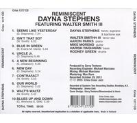 DAYNA STEPHENS SEXTET/DAYNA STEPHENS/WALTER SMITH III - REMINISCENT NEW CD