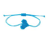 DAYnagh Artisanal Crafted Couple Matching Bracelets Knot Heart Design Soft Cotton Cord Handmade Jewelry Romance Art Wrist Chain