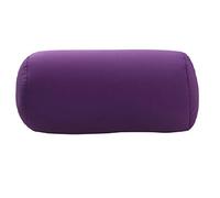 DAYNECETY Micro Bead Roll Pillow Cushion Bolster Microbead Lumbar Support Squishy Pillow Neck Back Support Cushions for Travel Sleeping Bath Bed Massage Yoga Foot- Leg-Rests (Purple)