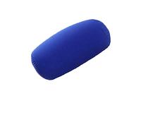 DAYNECETY Microbead Cushion Roll Pillow Bolster Lumbar Round Squishy Support Neck Back Pillow Cushion Cover Column Cushions for Travel Sleeping Bath Bed Massage Yoga Foot- Leg-Rests (Dark Blue)