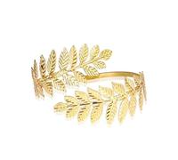 Dayoff Boho Vintage Gold Silver Color Feather Arm Bracelet Open Armband Cuff Bangle Flower Carving India Women Jewelry B35Nice Processed
