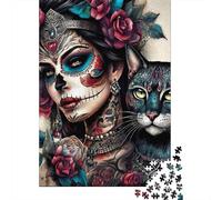DayOfTheDeadArt 1000 Piece Extra-thick Cardboard Jigsaw Puzzle Family Lovers Brain Training Wall Decoration Value Pack 70x50cm/1000pcs