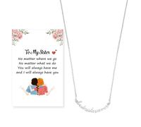 Dayofun Gifts for Sister - Christmas Sister Gifts,Birthday Mothers Day Gift for Sisters Funny Necklace Unique Cool Galentines Valentines Day Gift Ideas from Adult Brothers Big Sisters Presents