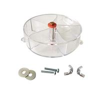 DAYOLY Bird Foraging Toy Parrot Puzzle Toys Creative Seed Food Ball Rotate Wheel With Separated Compartment Intelligence Toy for Parrot Budgie Parakeet Cockatiel Conure (White)