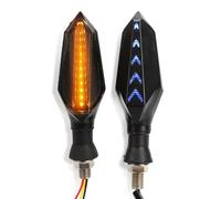 DAYOTIE Compatible With CBR600RR 2004 2005 2006 2007 2008 2009 2010 2011 Motorcycle Turn Signal Light Indicator Blinker Lamp Light Waterproof Motorcycle Turn Signal(1 pair yellow-blue)