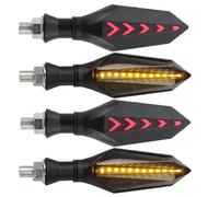 DAYOTIE Compatible with For XJR1300 For XP500 For XP530 For XS250SE For XS400 For XS650 For XS750 For XS850 For XS1100 Motorcycle Turn Signals Light Motorcycle Turn Signal(Red,4piece)