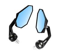 DAYOTIE Motobike Handlebar Mirror 7/8" 22mm Universal Motorcycle Side Mirror Hand Bar End Mirror Rearview Mirrors Motorcycle Rearview Mirror Accessories(Black)