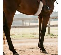 DayoVortex Girth Cover for Horses- Breathable and Soft Horse Cinch Cover, Girth Cover Dressage Prevents Friction and ulcers, absorbs Sweat for Horse and Rider Comfort (Standard, Cream, 32")