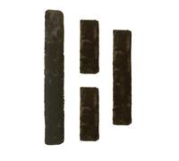 DayoVortex Soft Fleece Halter Covers for Horses - Prevents Horse Halter rubbing on Horse's face - Ideal for Horses Halter Covers (Deluxe, Brown)