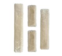 DayoVortex Soft Fleece Halter Covers for Horses - Prevents Horse Halter rubbing on Horse's face - Ideal for Horses Halter Covers (Deluxe, Cream)