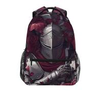 Daypack Knight Florals Rucksack For Student | Backpack Computer School Bag Casual Pack Back For College Travel Work
