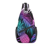 Daypack Sling BackpackZebra Rhino Elephant Giraffe Flamingo Chest Shoulder Backpack Interesting Crossbody Shoulder Bag