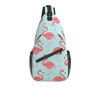 Daypack Sling BackpackZebra Rhino Elephant Giraffe Flamingo Chest Shoulder Backpack Interesting Crossbody Shoulder Bag