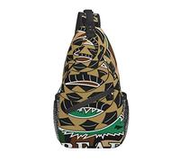 Daypack Sling Bag Tribal Native American African Ethnic Symbols Chest Shoulder Backpack Interesting Crossbody Shoulder Bag