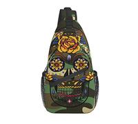 Daypack Sling Bag Tribal Native American African Ethnic Symbols Chest Shoulder Backpack Interesting Crossbody Shoulder Bag