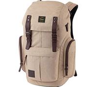 Daypacker Alltagsrucksack im Retro Look mit Gepolstertem Laptopfach, Schulrucksack, Wanderrucksack oder Streetpack, Größe und Schnitt ideal für Frauen, 32 L, Almond