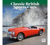 Dayplanner Classic British Sports Cars Calendar 2027, Large | Large square 16-month wall calendar, ideal as a Classic British Sports Cars gift.