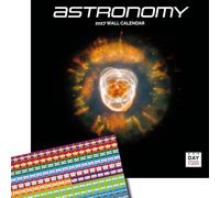 Dayplanner Publishing Astronomy Calendar 2027, Large with Stickers | Large square 16-month wall calendar with organisational stickers, ideal as a Astronomy gift.