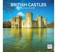 Dayplanner Publishing British Castles Calendar 2026, Large Square Wall Calendar, 16 Month, British Castles Gift Travel Calendar 2026