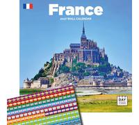 Dayplanner Publishing France Calendar 2027, Large with Stickers