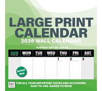 Dayplanner Publishing Large Print Grid Calendar 2027, Large