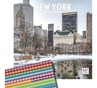 Dayplanner Publishing New York Calendar 2026, Large Square Wall Calendar With Organisational Stickers, 16 Month, New York Gift Travel Calendar