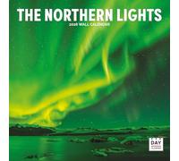 Dayplanner Publishing Northern Lights Calendar 2026, Large Square Wall Calendar, 16 Month, Northern Lights Gift Weather Calendar