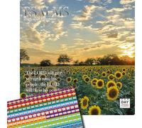 Dayplanner Publishing Psalms Calendar 2026, Large Square Wall Calendar With Organisational Stickers, 16 Month, Psalms Gift Religion Calendar